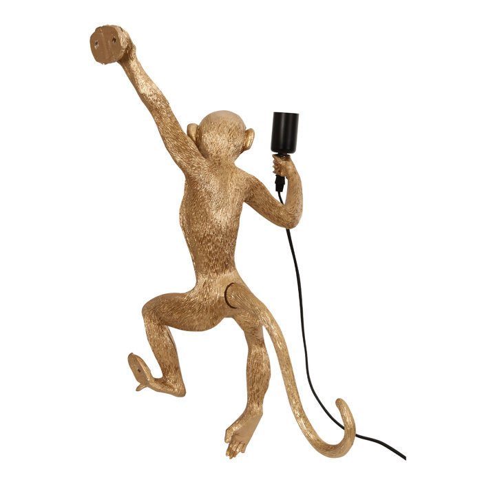 Trinx Sornson Creative Nordic Resin Monkey Wall Light & Reviews Wayfair